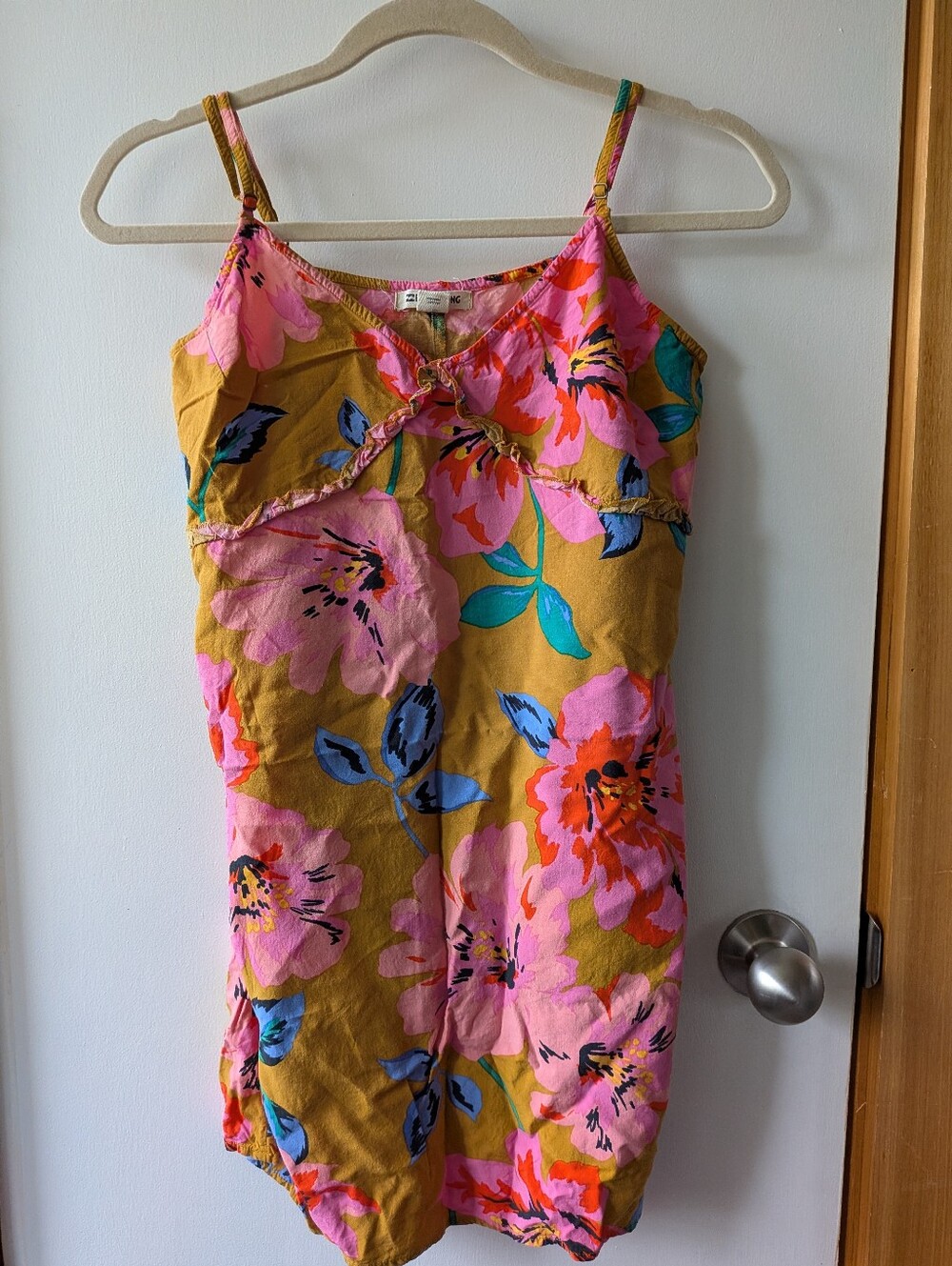 Billabong Pink & Mustard Floral Top